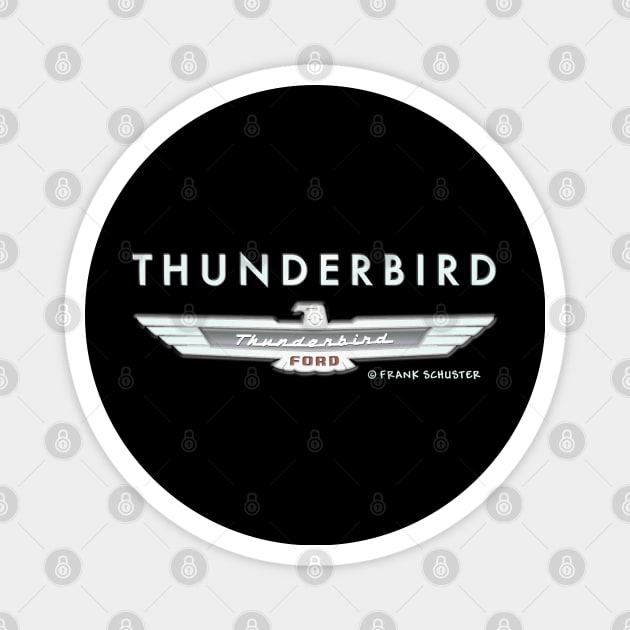 Thunderbird Emblem w Type Embossed Magnet by PauHanaDesign